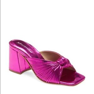 Jeffrey Campbell Melonger Sandal in Fushia Metalic
